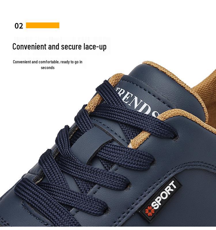 Męskie 2025 Jesień/Zima Oddychające Sportowe Casualowe Sneakersy dla Mężczyzn w Średnim i Starszym Wieku