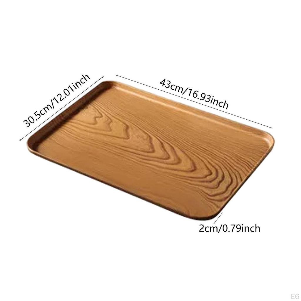 Serving Platter Breakfast Coffee Table Tray Multipurpose Cheese Board Modern Dessert Plate Rectangle