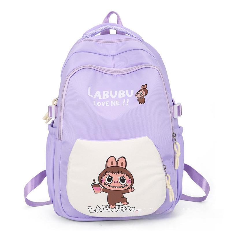 Labu Cartoon Printed Children's Backpack Large Capacity Backpack Casual Versatile High Beauty Elementary School Student Backpack KTY