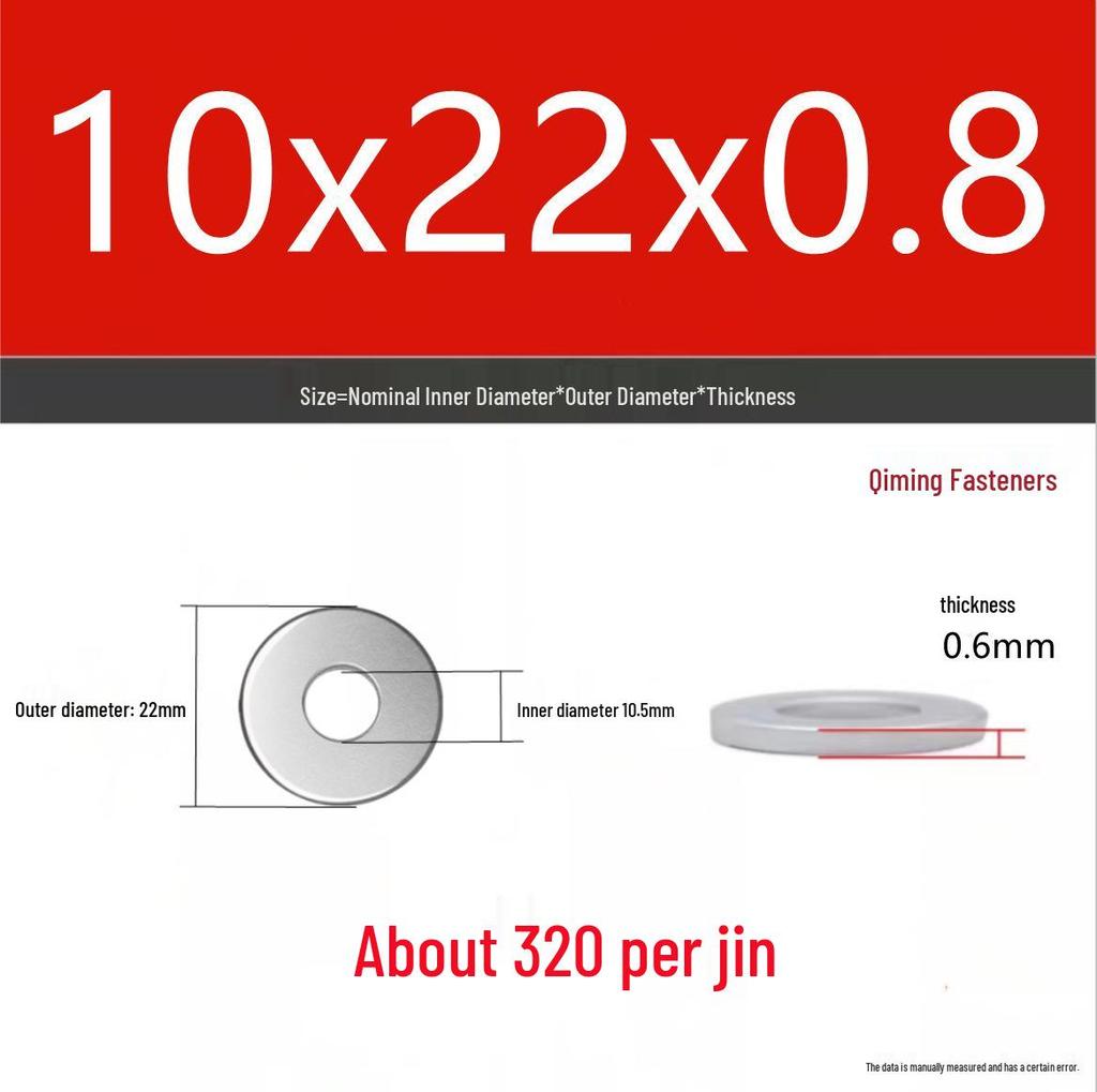 4.8 Grade Galvanized Iron Flat Washer M3-M40 Oversized Metal Screw Gasket Washer
