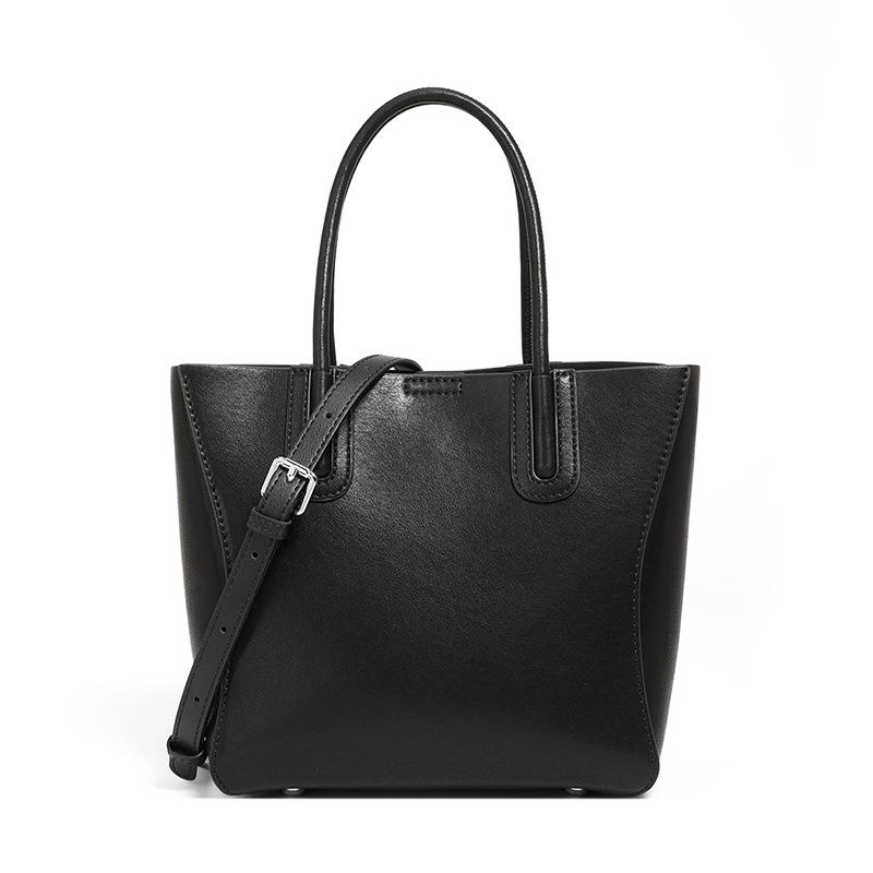 Leather Women's Bag Simple Artsy Retro Bag Tree Paste Leather Bucket Bag Women's Shoulder Crossbody Bag Everything