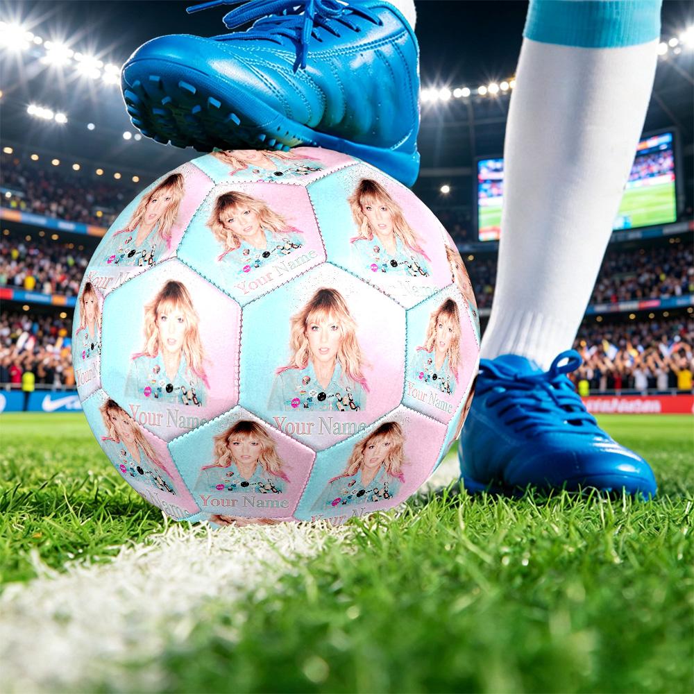 Taylor Swift Maat 5 Voetbal, Gepersonaliseerde Naam Tekst Voetbal Sport Training Cadeau