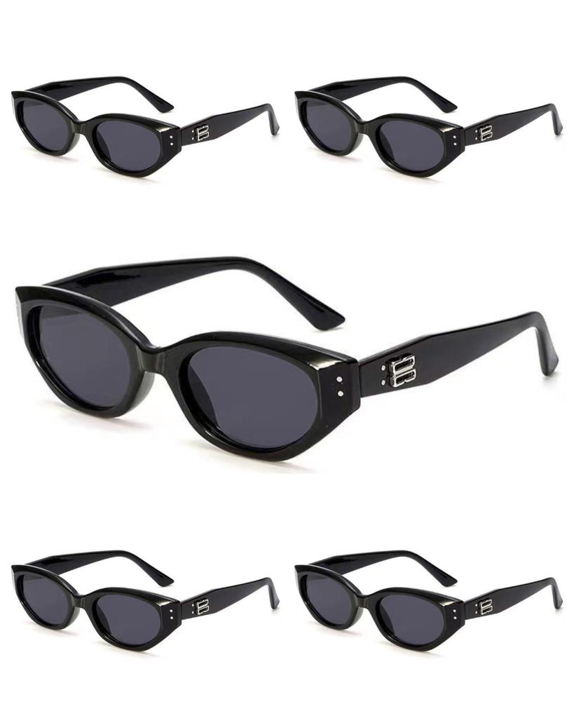 5 PCS Cat Eye European American Style Cool  Girl Summer Sunscreen Sunglasses