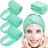 New In Soft Toweling Hair Accessories Headbands for Face Washing Bath Makeup Hair Band for Women Adjustable SPA Facial Headband