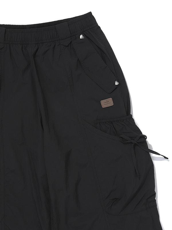 BBC EARTH W Warm Fit String Pants_Black