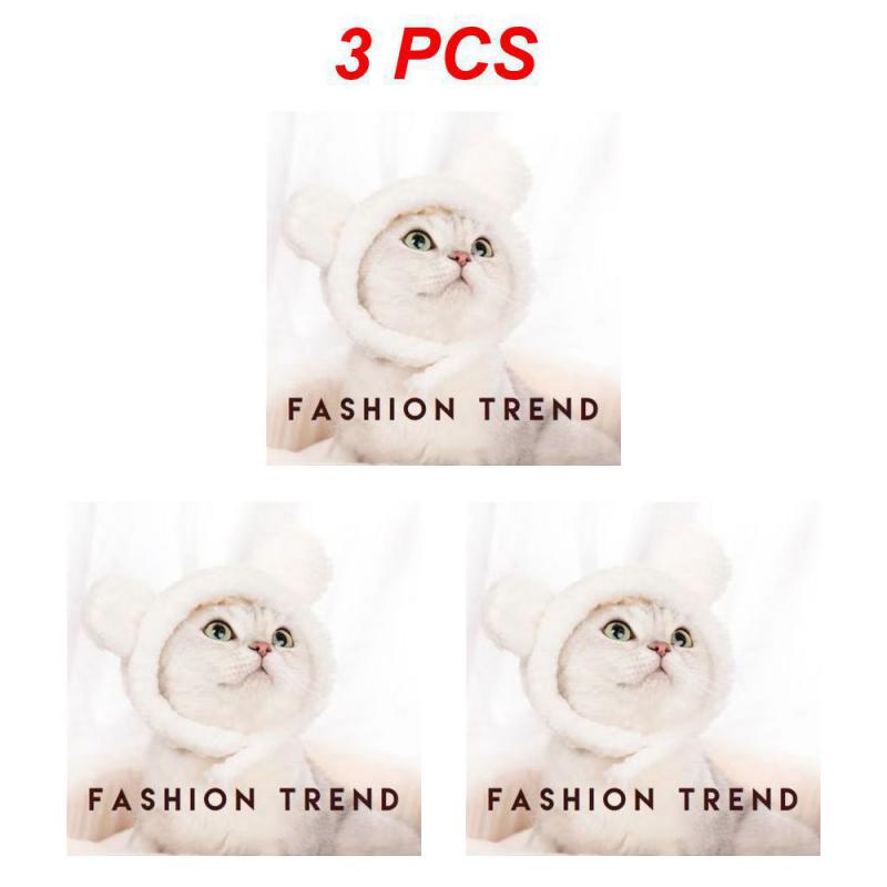 1/2/3PCS Funny Panda Hat For Pet, Warm , New Year Party, Christmas Cosplay Accessories, Photo Props, Headwear For Dog And Cat