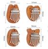8 Key Mini Wooden Kalimba High Quality Exquisite Finger Thumb Piano Marimba Musical Good Accessory Pendant Gift