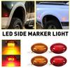 For 1999-2010 F350 Ford Amber/Red Side Fender Marker Dually Bed LED Light Kits