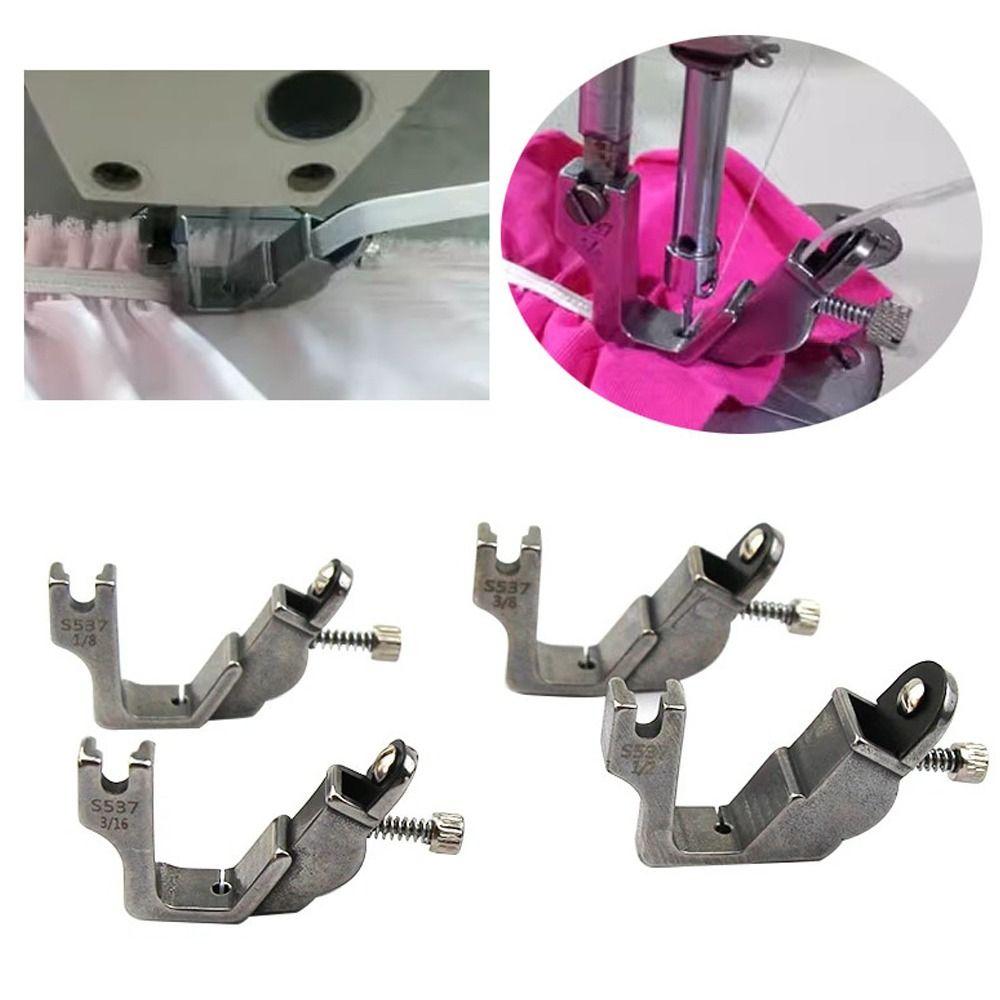 S537 Pleated Wrinkled Presser Foot Industrial Right Guide Pressing Foot Multifunctional Lockstitch Sewing Machine Feet