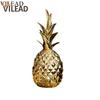 Vilead 30cm Ceramic Pineapple Statue Gold White Black Figurines Centerpiece Living Room Home Decor Office  Bookshelf  Decoration