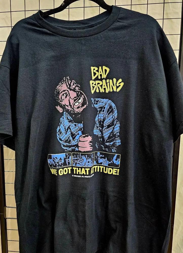 Unisex Short Sleeve Crew Neck Cotton T Shirt Bad Brains We Got Attitude 1982 S