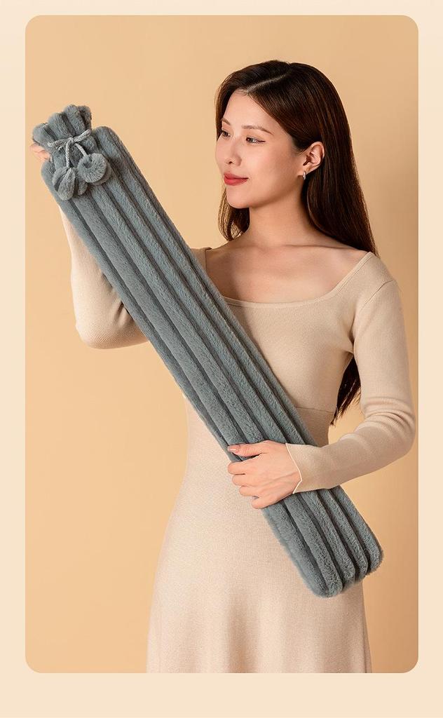 Extra Large Hot Water Bottle - Super Long Style for Warm Sleeping and Feet