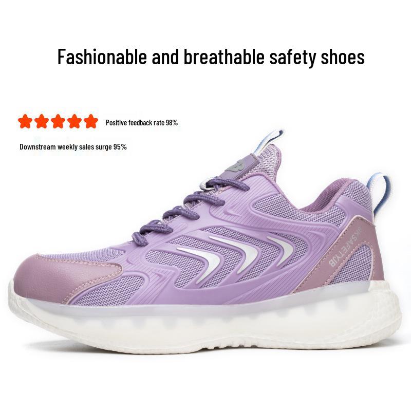 Durable Non-Slip Steel Toe Safety Shoes - Anti-Smash & Puncture Resistant, Comfortable for Long Wear