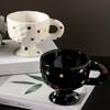 1PC Ceramic Mug Simple Style Afternoon Tea Coffee Water Cup Handle Creative Decoration Personalized Household Items