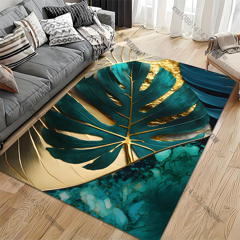 Nature luxury abstract artistic composition carpet Yoga living room room decor children's crawling mat doormat area rug