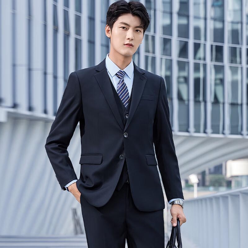Kaseyew Classic Double-Button Wrinkle-Resistant Business Suit Set