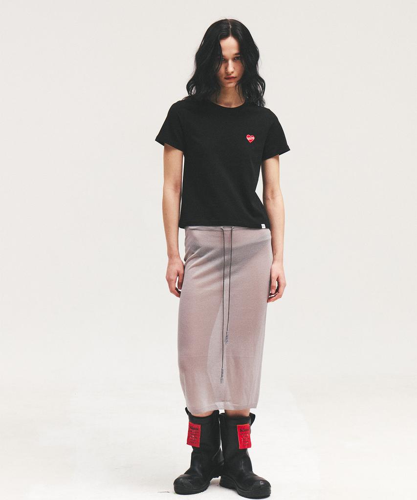 Kimseupeulesikoteunmakes (Unisex) Kims Heart Symbol Tee Black