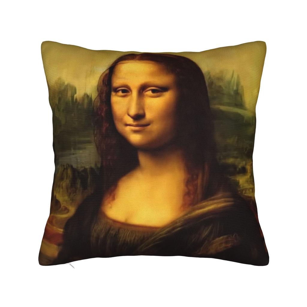 Pillow Cover Mona Lisa Mountain View Morden Pillow Case For Couch Sofa Bedroom Pillowcases