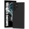 High-resistance Soft Silicone Protective Case for Samsung S22 Ultra - Black