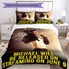 Set Biancheria da Letto Michael Jackson Traspirante Copripiumino con Federe Decorazione per la Casa Regalo di Compleanno