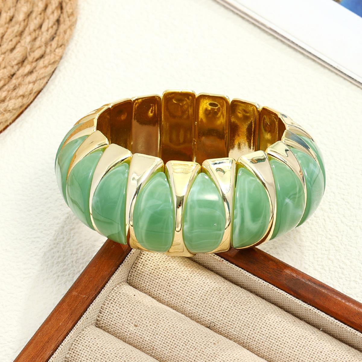 Ретро-стиль размытый акриловый эластичный браслет легкая роскошь высококачественный браслет браслет для темперамента