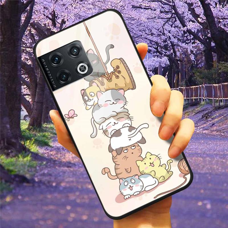 Für OnePlus 10 Pro 5G Hülle 6,7'' Gehärtetes Glas Sternenmarmor Harte Rückseite für One Plus 10Pro Funda Capa Oneplus10pro Coque