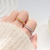 925 Sterling Silver GeometrIc 2 Circle Full Zircon Finger Rings for Women Wedding Engagement Party Jewelry Elegant Prom Gift