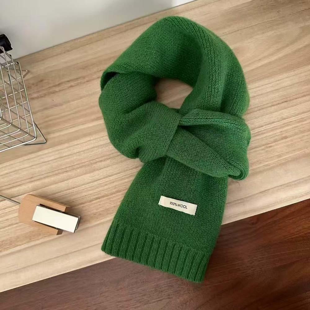 Soft Long Thickened Neckscarf Cold-proof Winter Warmer Scarf Large Knitting Wool Scarf  Autumn