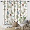 2pc/set Forest Dinosaur Blackout Curtains Colorful Cartoon Wildlife Animal Kids Room Polyester Curtains Balcony Bedroom Curtains