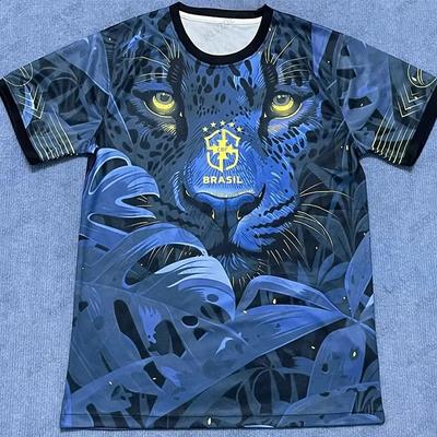 Summer New Brazil City Edition Football Jersey Short Sleeve Men's T-shirt Soccer Training Casual Sports Kids/Adult Tops