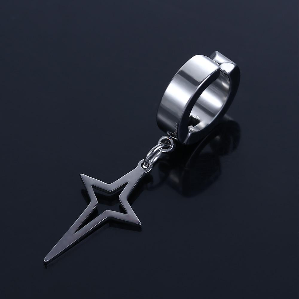 Fake Piercing Non-Piercing Earring Cross Clip Earring Korean Style Ear Cuff Fashion Jewelry