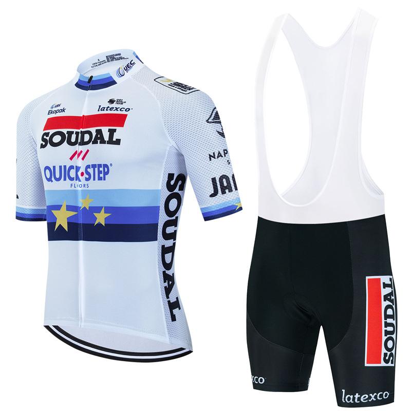 

2026 Quick Step Summer Breathable Men s Cycling Suit Mountain Bike Short Sleeve Strap Shorts Clothing XL
