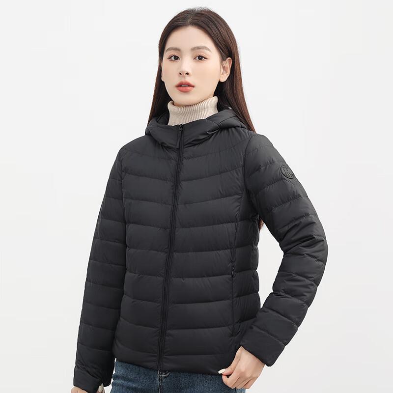 YAYA Women's Lightweight Hooded Down Jacket