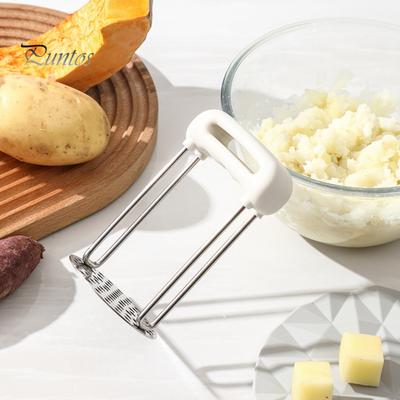 Masina de zdrobire de cartofi Mâner ergonomic Mâner confortabil din oțel inoxidabil Orificiu uniform pentru plasă Instrument de bucătărie versatil