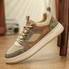 Mens Board Shoes 2026 New Fashion Lace Up Leather Commuting Snug Four Season Board Shoes Breathe Anti Slip Casual Sports Shoes