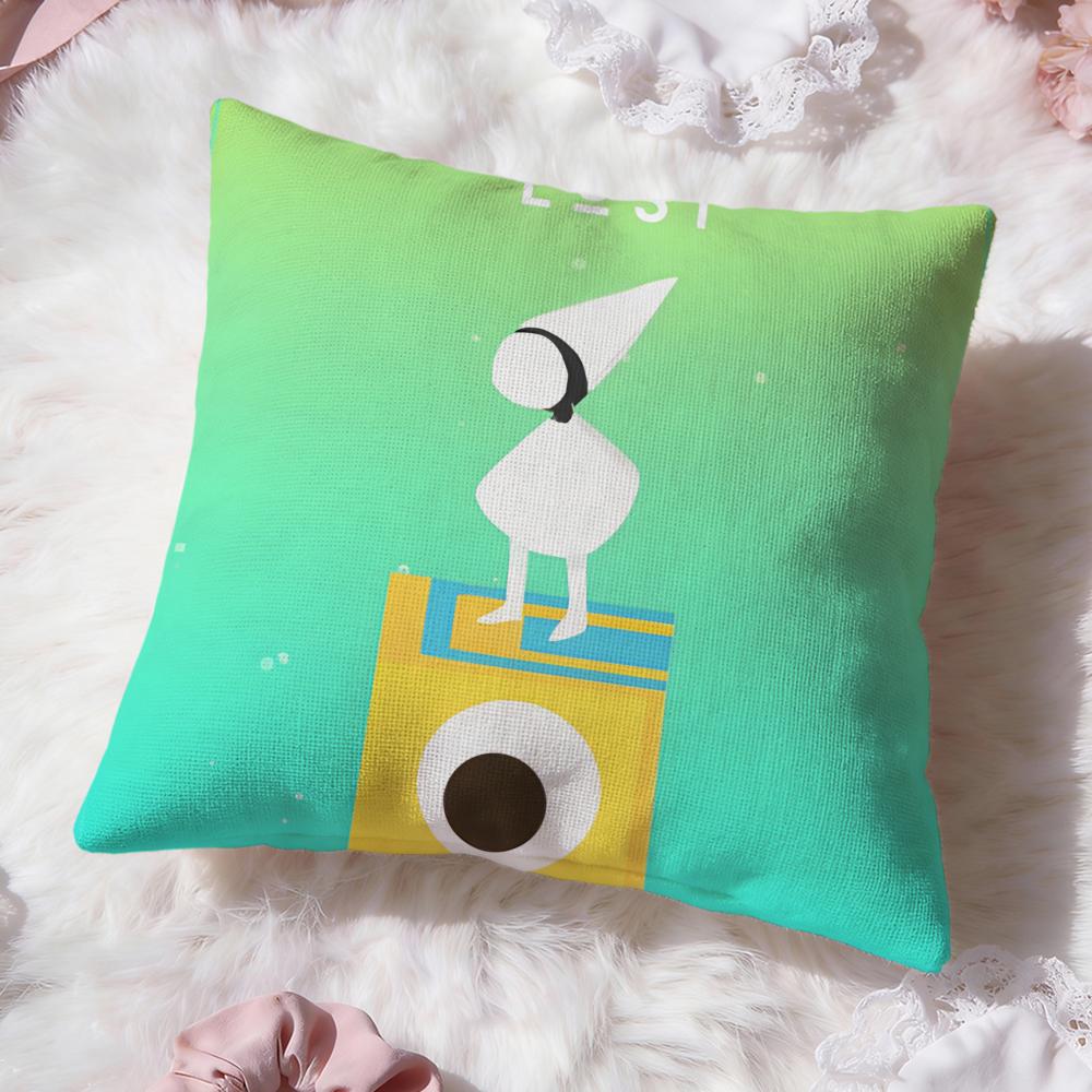 Monument Valley Game Cushion Cover Premium Comfort Reversible Pillow Cove -Two In One Design for Any Room & Car Interior
