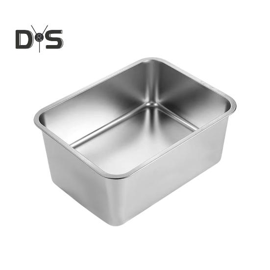 

Туалет для кошек, легко моющийся, туалет для домашних животных из нержавеющей стали, большой, с низким входом, для кошек, кроликов, хорьков M 1