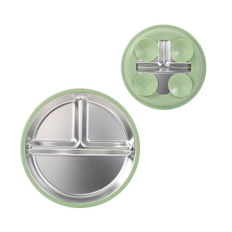 Kids  Silicone & Stainless Steel Insulated Plate