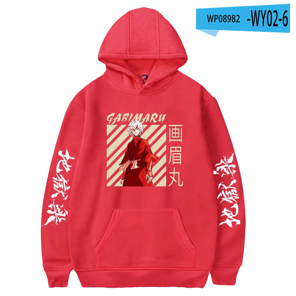 2023 Jigoku Raku Gabimaru Anime Hoodie Long Sleeve Woman Man Sweatshirts Harajuku Streetwear Jigokuraku Manga Clothes Hoodies