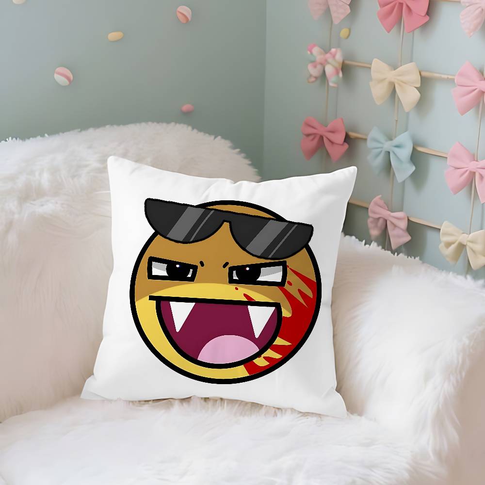 Funny EEpic Face Case Plush Fabric Soft Pillowcase Double Sided Print Cushion Cover Household Gifts