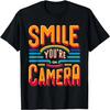 Funny Just One More Camera I Promise Photographer Camera T-Shirt