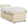 Vidaxl Continental Bed With Mattress, Cream, Fabric, 90X190 Cm