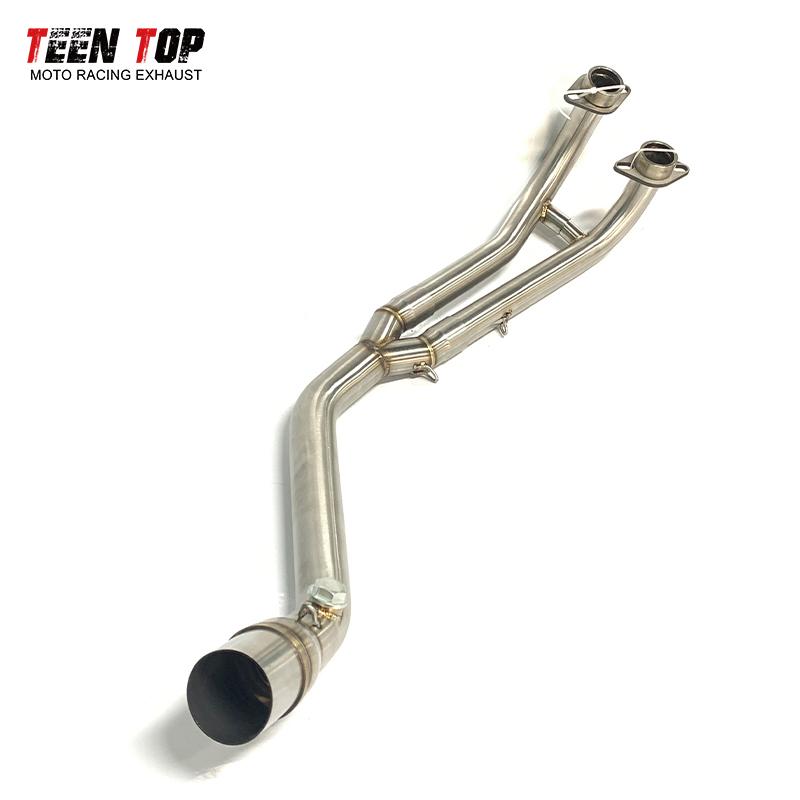 Stainless Steel Motorbike Exhaust Pipe For Yamaha Tmax500 Tmax530 Front Link Pipe Tmax 500 530 Exhaust Header Fit 51mm Muffler