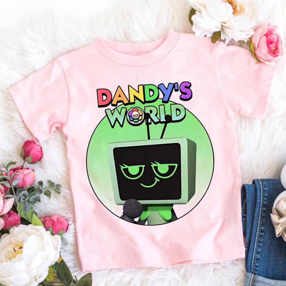 Dandys World T Shirt Kids Father Mother Fashion Casual Cartoon T-Shirts Men Teen Boys Loose O-Neck Short Sleeve Summer Clothes