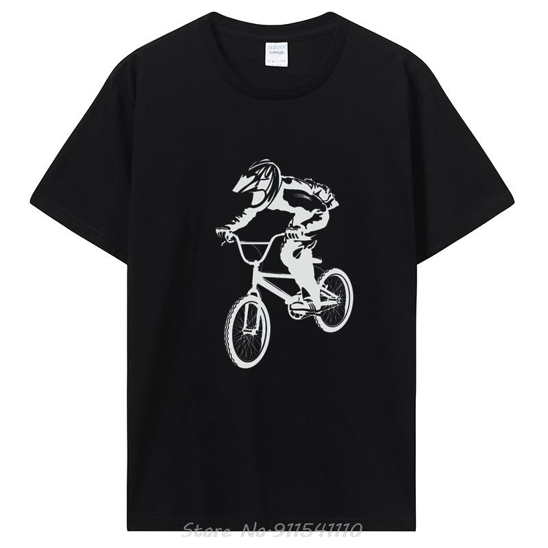 Bike Bicycle Boys Printing Tshirt Fashion Casual Fitness T Shirt Cotton Tops Tees Unisex S Clothing Oversized Unisex Tshirt