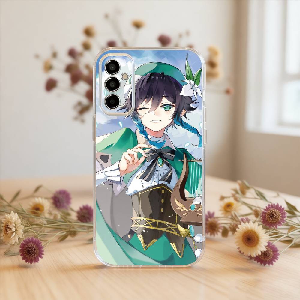 

genshin impact Venti Phone Case Transparent Silicone Soft For SamsungA10,12,20,21S,30,31,40,50,51,52,70,71 Samsung a21s