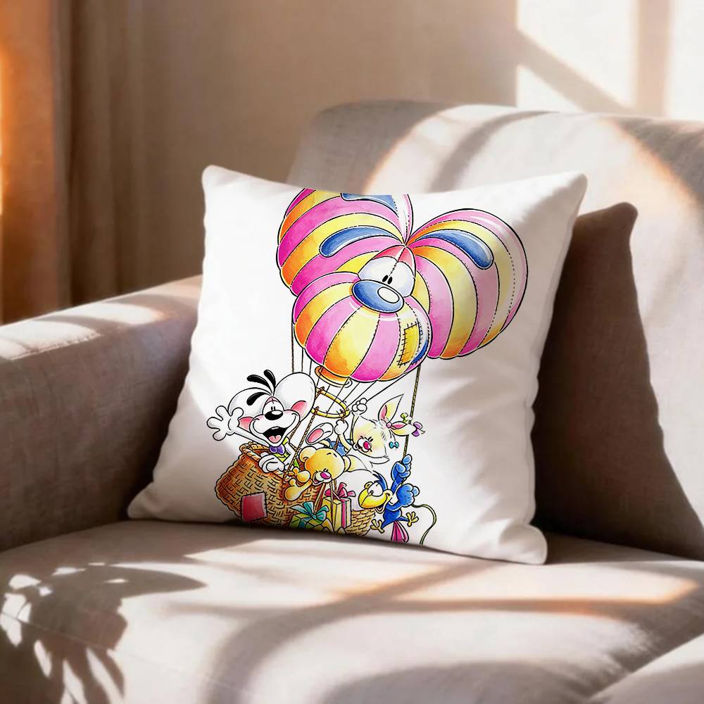 CuteWhimsical DDiddl Mouse Pillow Case Pattern Printed Pillowcase For Living Room Sofa Cushion Cover