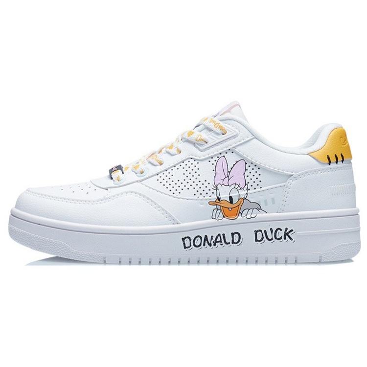 (WMNS) Li-Ning Classic Skateboarding x Disney White Yellow Daisy Women s AGCS146-2 EU 37