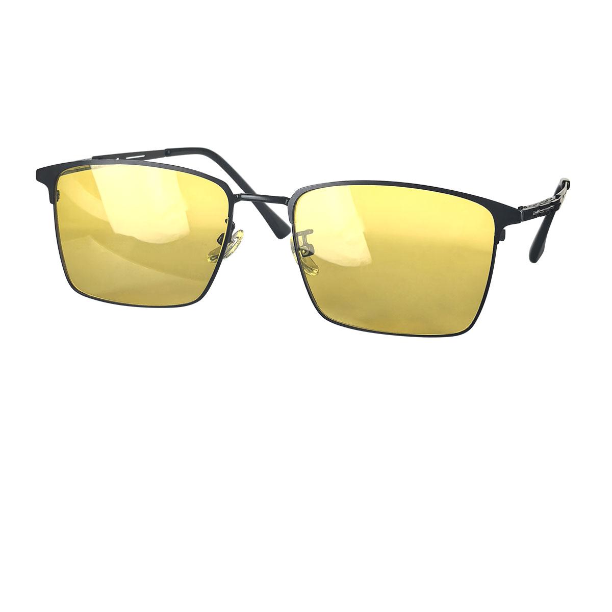 

Big Size Glasses for Driving At Night and Day 80% Blue Light Blocking Glasses Men Polarized Sunglasses Man Square Shape 148mm чёрный
