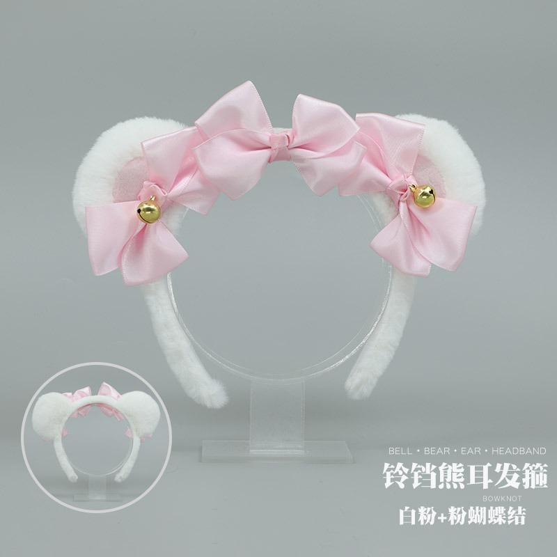 Ein handgemachtes japanisches niedliches Plüschbärenohr Olita Kopfschmuck Cosplay-Accessoires Tierohr Stirnband